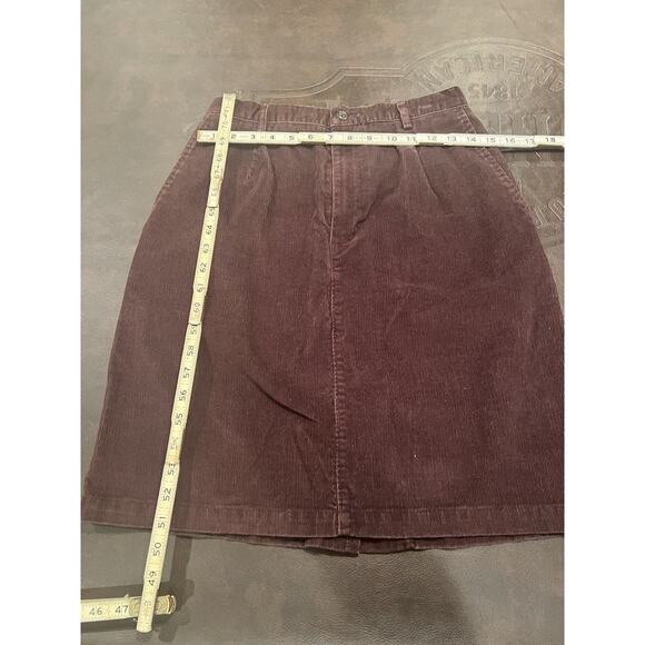 Lands' End Women's Skirt Size 10 Brown Corduroy Knee Length - Picture 1 of 2